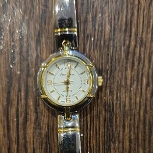 Jean Marc Silver and Gold Wristwatch